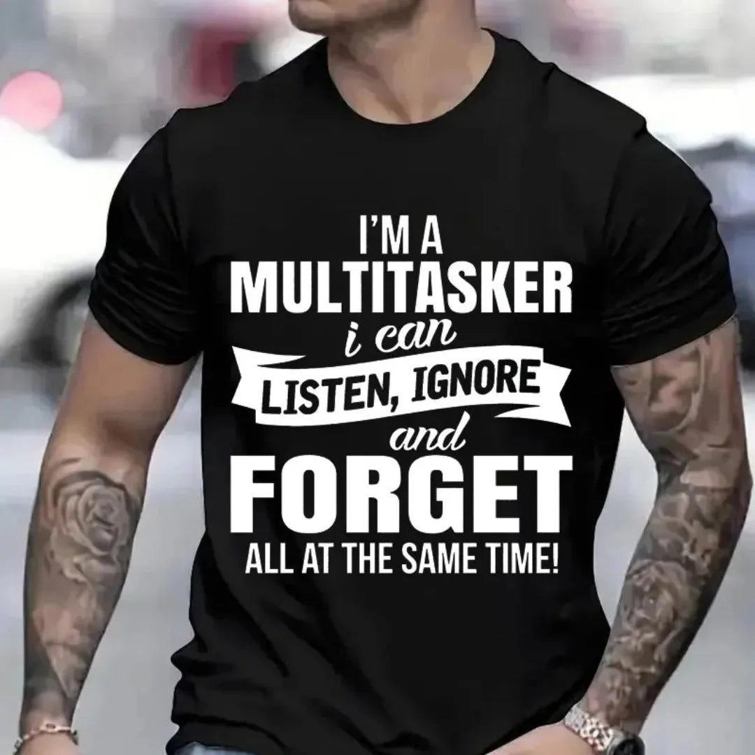 Humor 3D Printed T-Shirt - "I'm A Multitasker" - 4 Style Selections