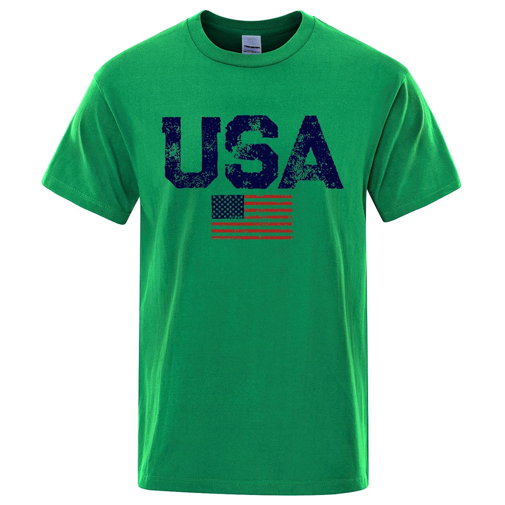 Vintage T-Shirts - USA Flag Print