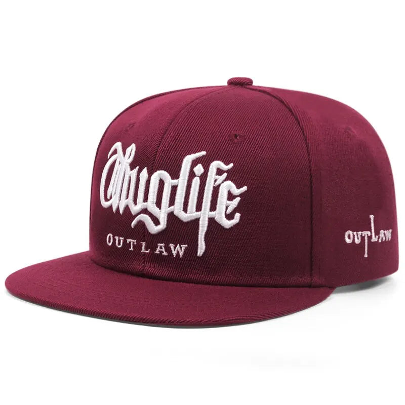 Fashion Thug Life 3D Embroidery Snapback Cap