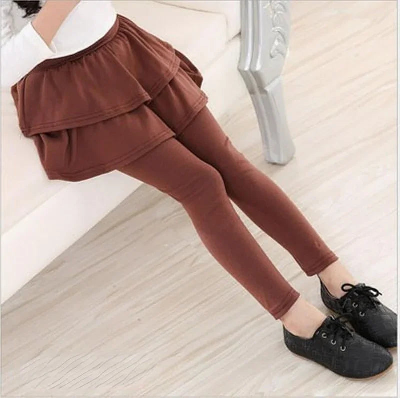 Girls Cotton Skirt Leggings (2T-11 Years)