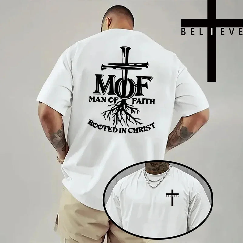 Trendy Religious T-shirt "Man of Faith" (2 colors available)