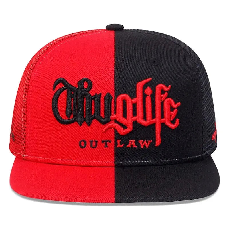 Fashion Thug Life 3D Embroidery Snapback Cap
