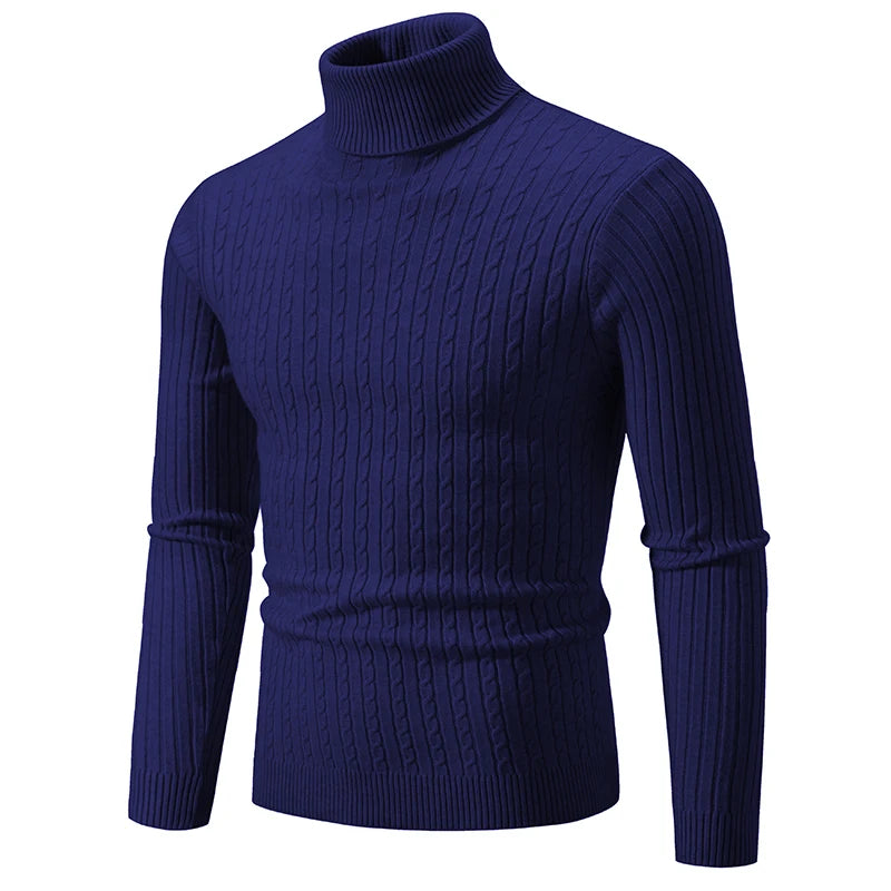 New Men's Casual Turtleneck Sweater (9 colors available)