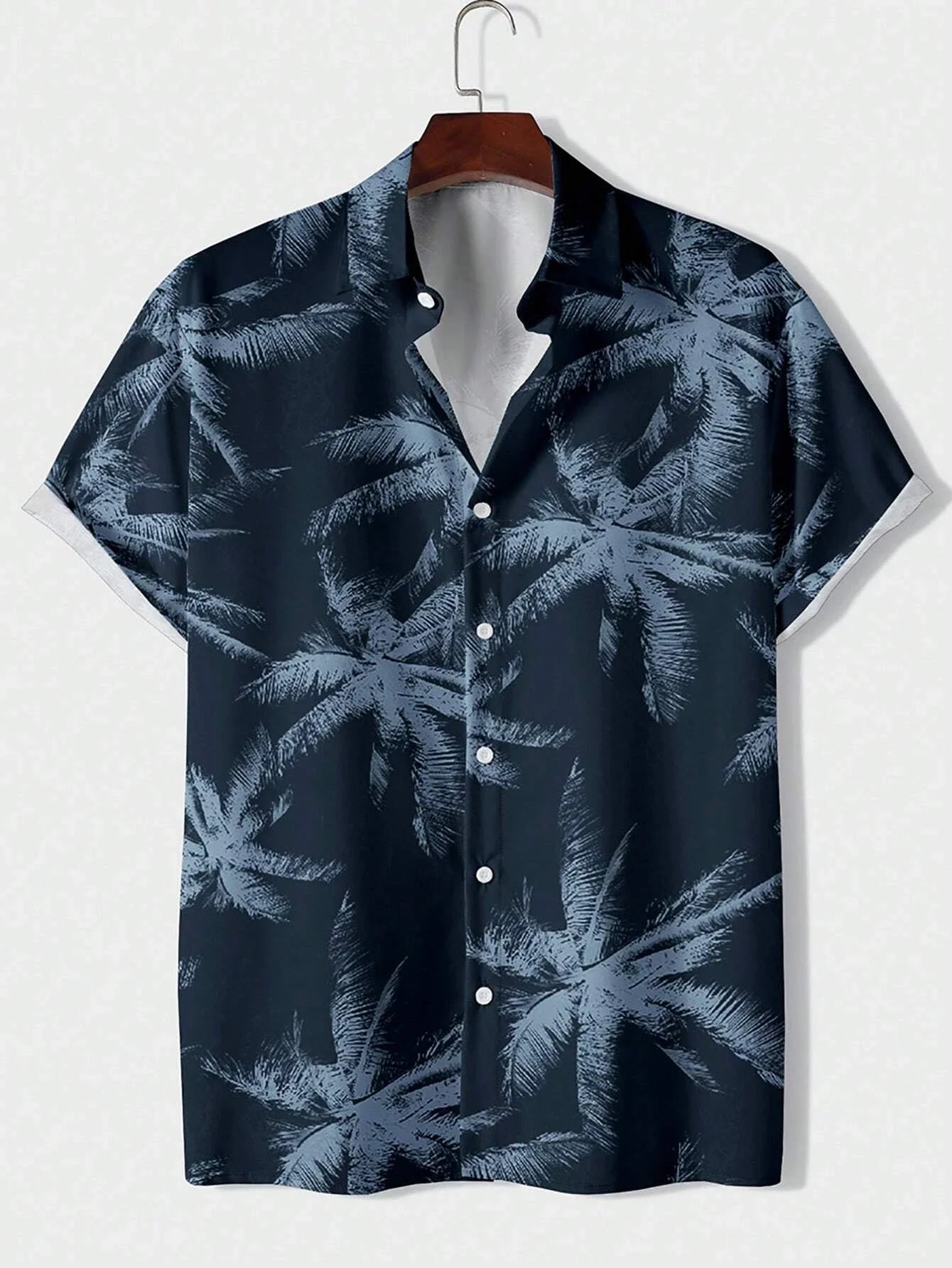 Hawaiian Fashion - Casual Shirt - Blue / Light Blue