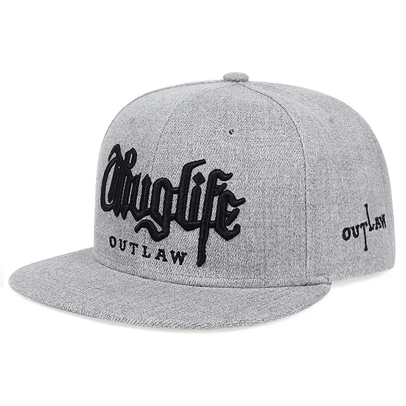 Fashion Thug Life 3D Embroidery Snapback Cap