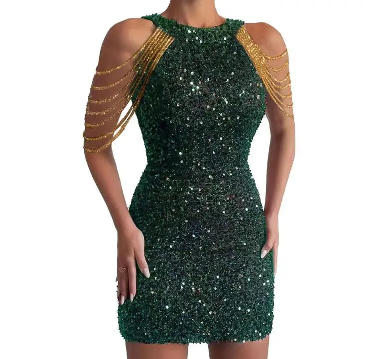 New Fashion - Elegant Sequins Dress (6 colors available)
