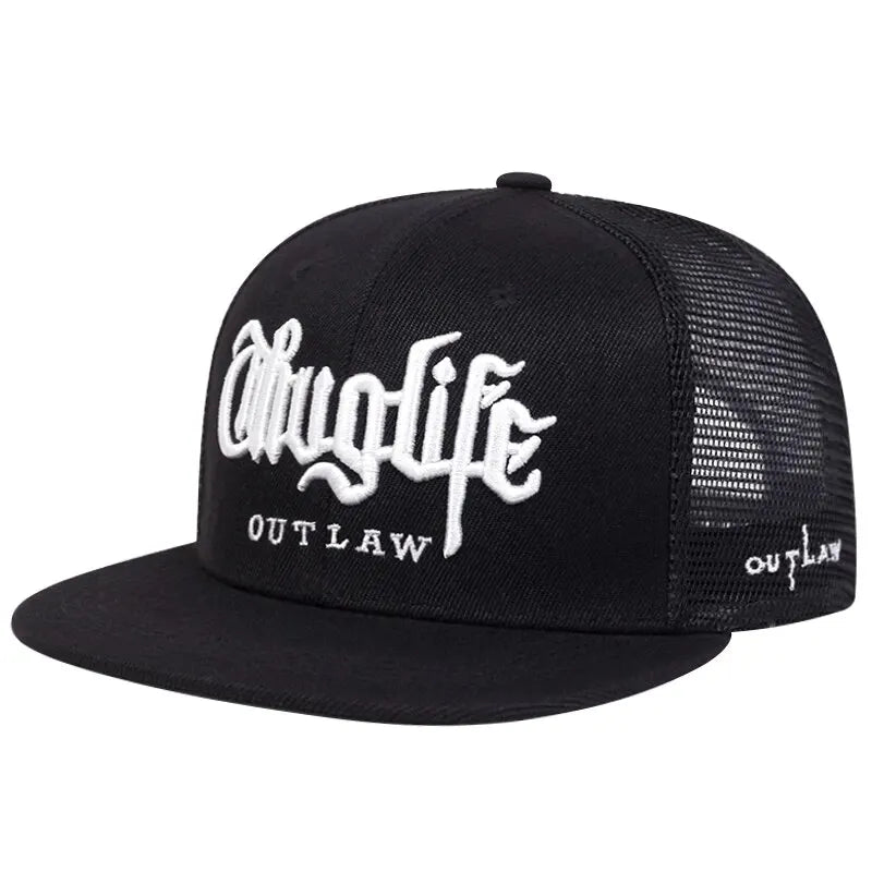 Fashion Thug Life 3D Embroidery Snapback Cap