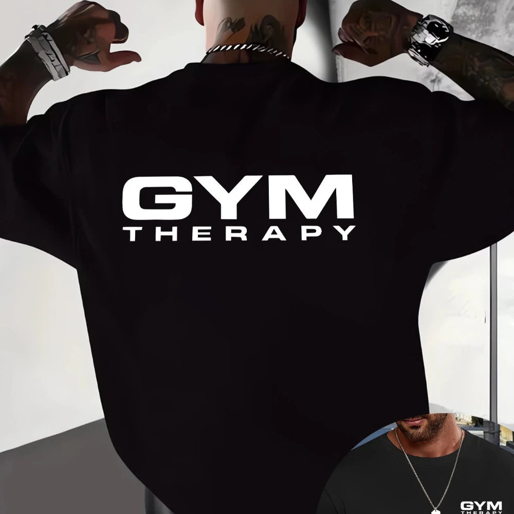 Mens Fitness "Gym Therapy" Casual T-Shirt (3 colors available)