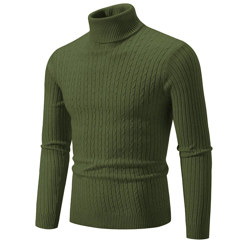 New Men's Casual Turtleneck Sweater (9 colors available)