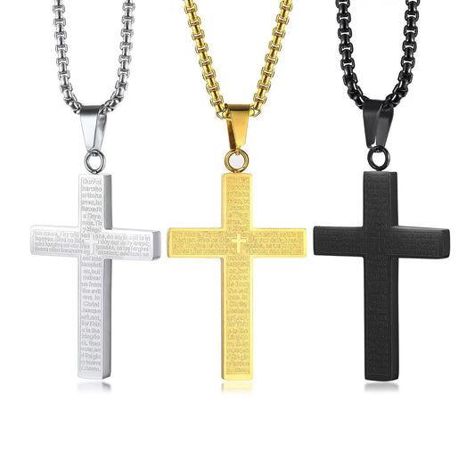 Religious Necklace/Bible Verse Cross